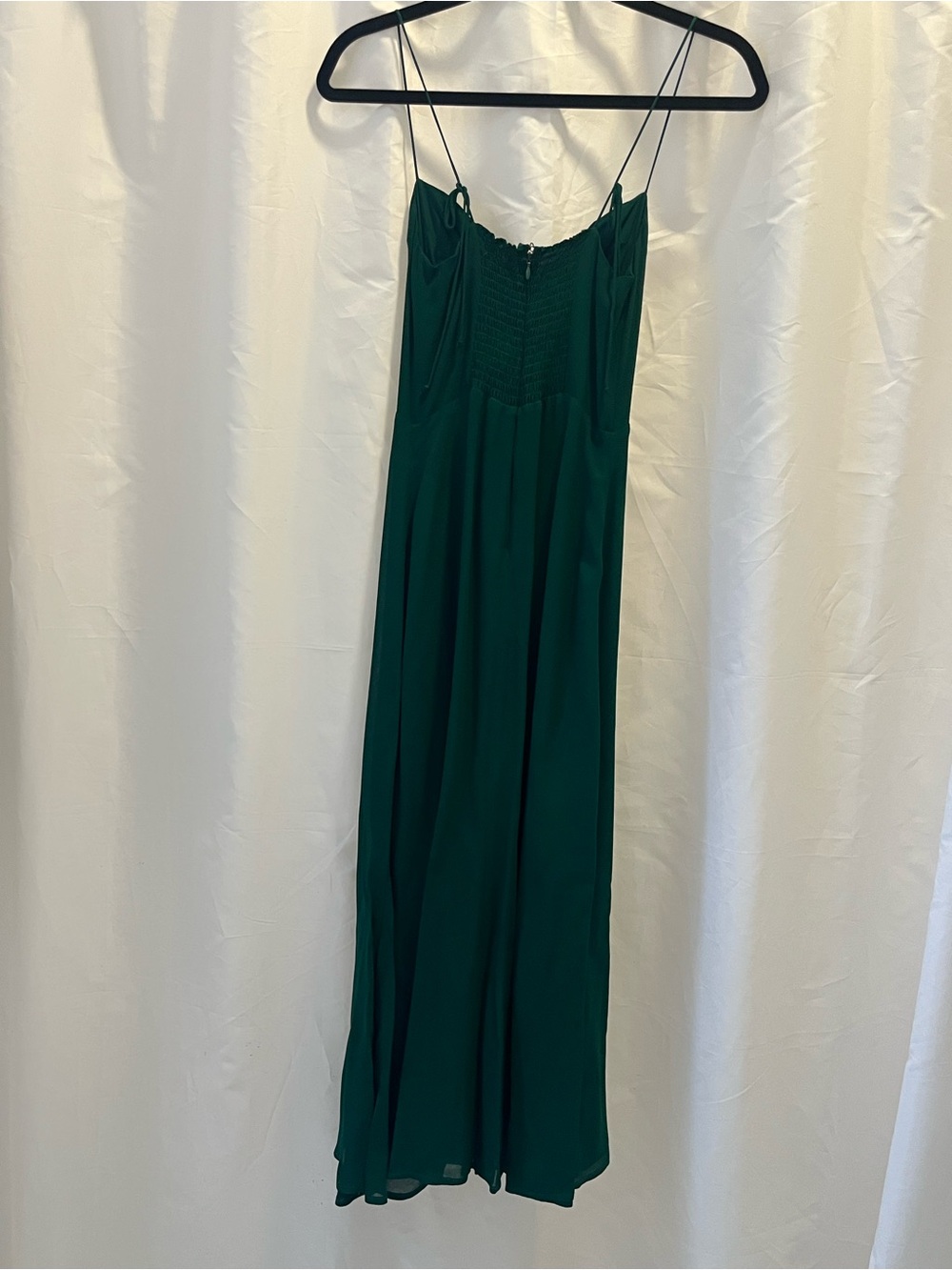 Reformation Juliette dress in emerald - Picture 5 of 5